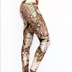 Goldsheep map leggings size small